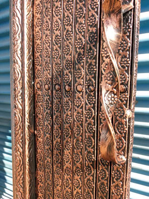 درب آکاردئونی مدل ۴خم تسمه نقشدار