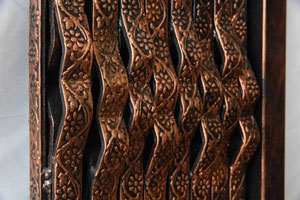 درب آکاردئونی مدل ۴خم تسمه نقشدار