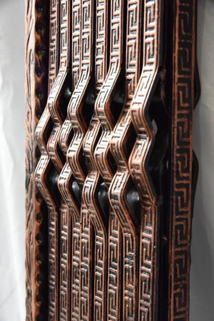 درب آکاردئونی مدل ۴خم تسمه نقشدار