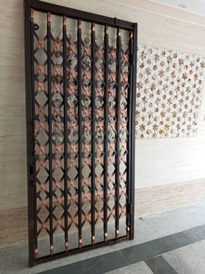 درب آکاردئونی مدل تمام گل، دوجداره ۴لایه