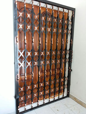 درب آکاردئونی مدل دوبل ۳-لایه پرچ مخفی